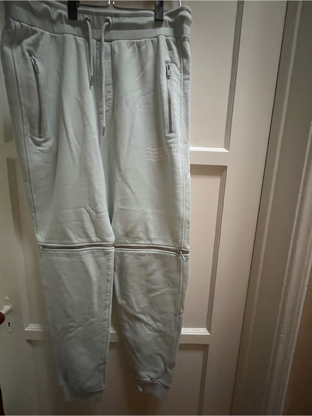 The Kooples Light Mint Drawstring Jogger Pants size Medium